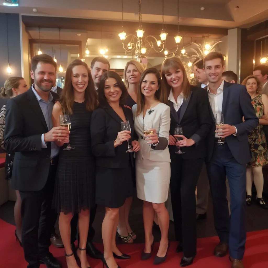 Equipo celebrando premio a la innovación